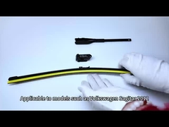 Flexibilidade Limpadores de automóveis de silicone preto Four Seasons Limpadores de pára-brisas de silicone