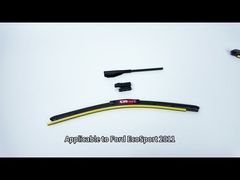 Lâmina de limpeza de pára-brisas de todos os tamanhos de silicone limpadores de vidros de automóveis pretos naturais